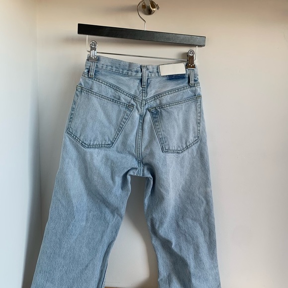 Redone High Waisted Light Wash Jeans - Picture 4 of 7